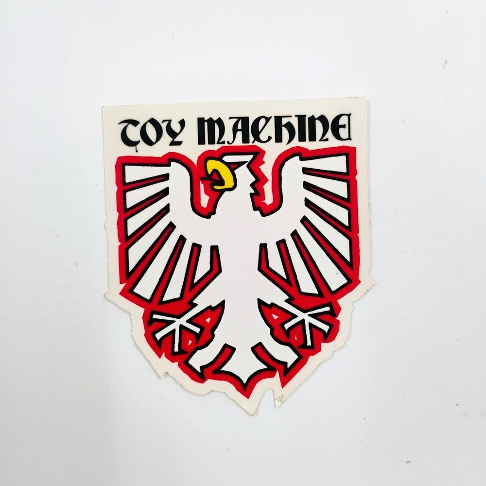 Toy Machine Skateboard Company Eagle STICKER Vintage 1990's Streetwear Decal NOS